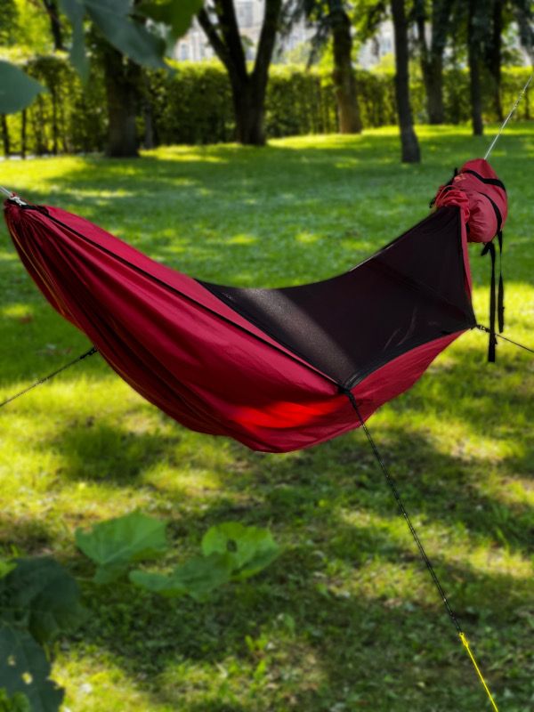 Hammock Skitalec Premium Red with mosquito net