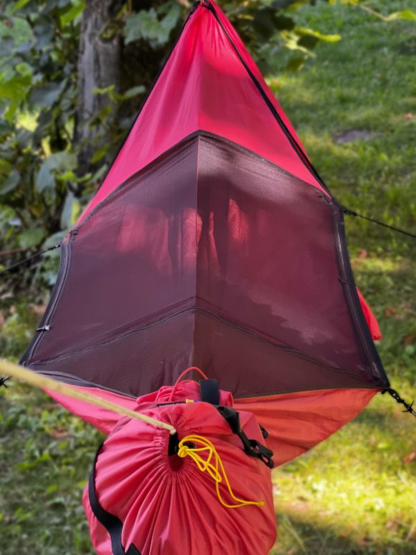 Hammock Skitalec Premium Red with mosquito net