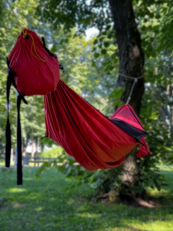 Hammock Skitalec Premium Red with mosquito net