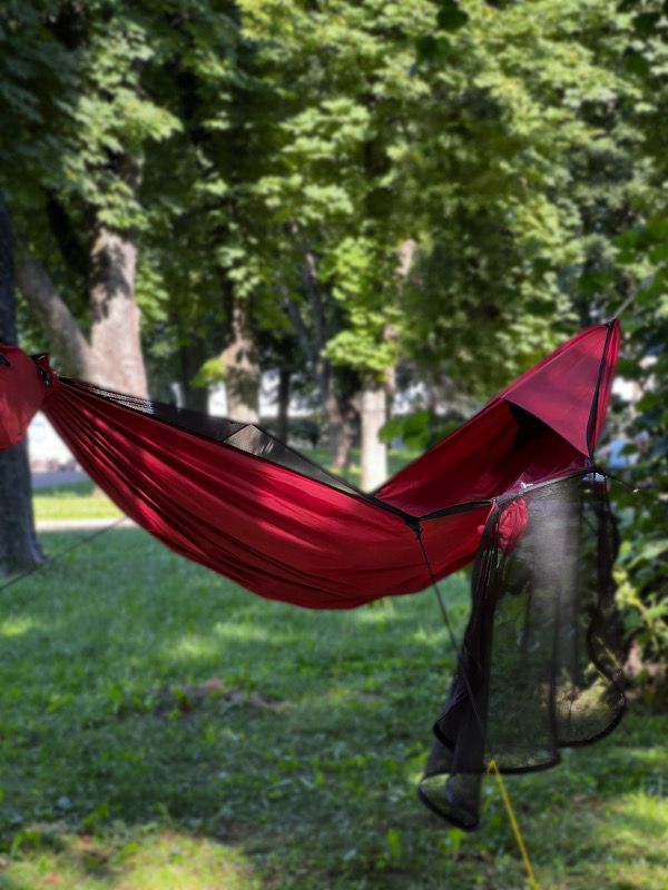 Hammock Skitalec Premium Red with mosquito net